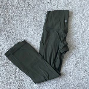 army green lululemon leggings